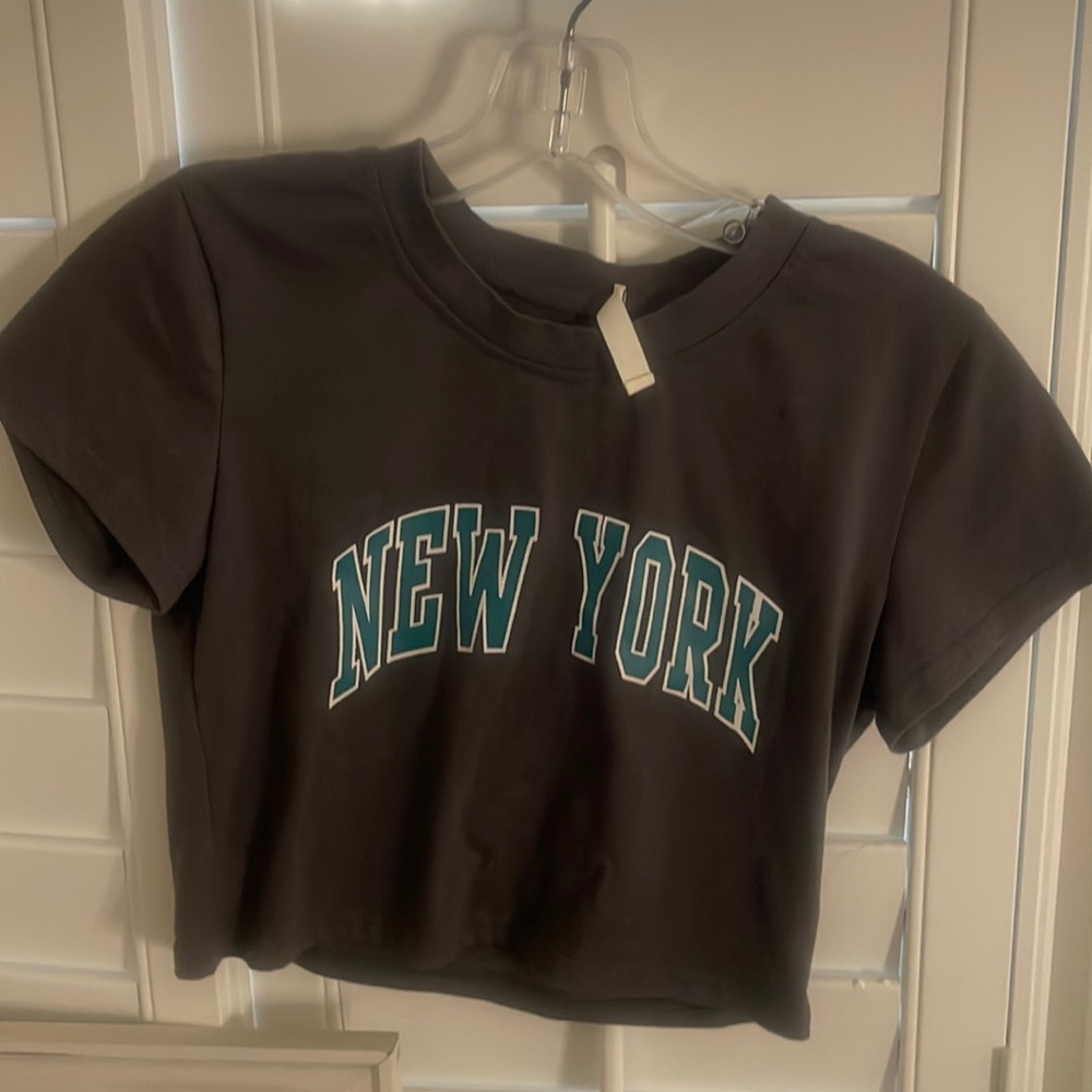 new york baby tee crop